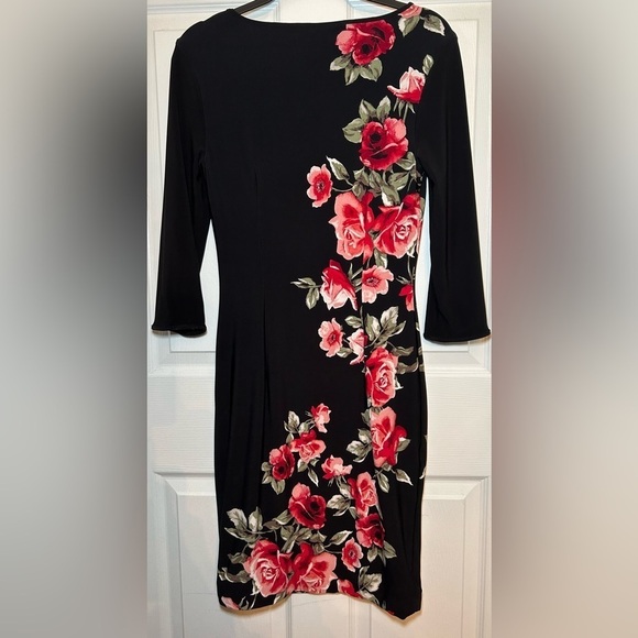WHITE HOUSE BLACK MARKET Reversible Floral Dress- Size Small - Picture 6 of 8